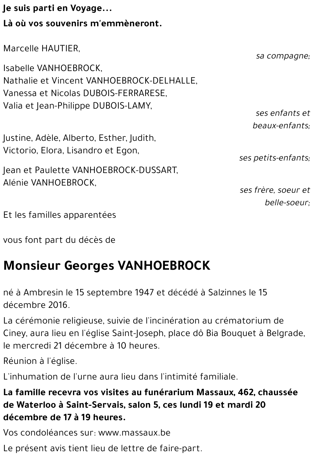 Georges VANHOEBROCK