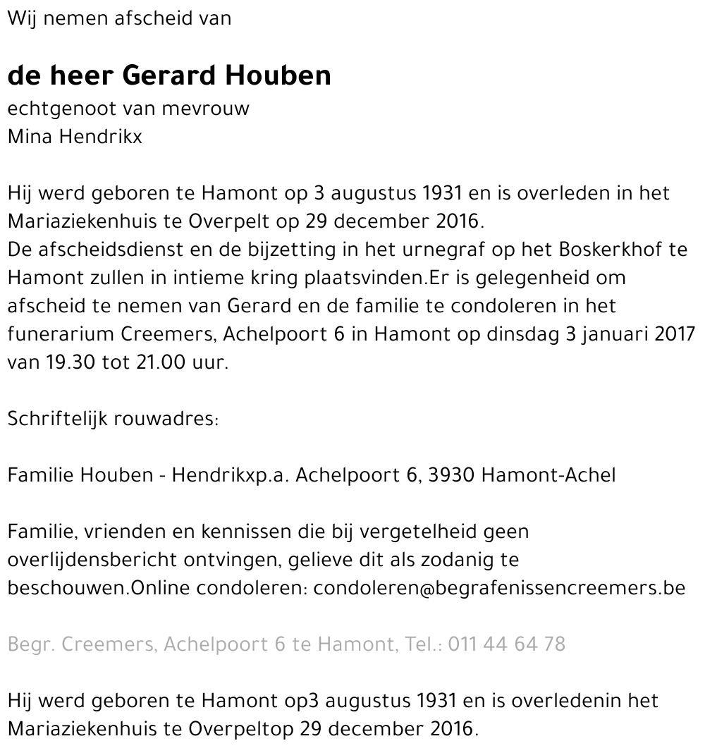 Gerard Houben