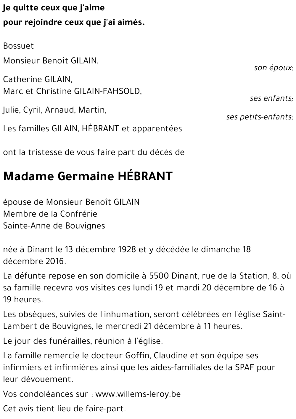 Germaine HÉBRANT