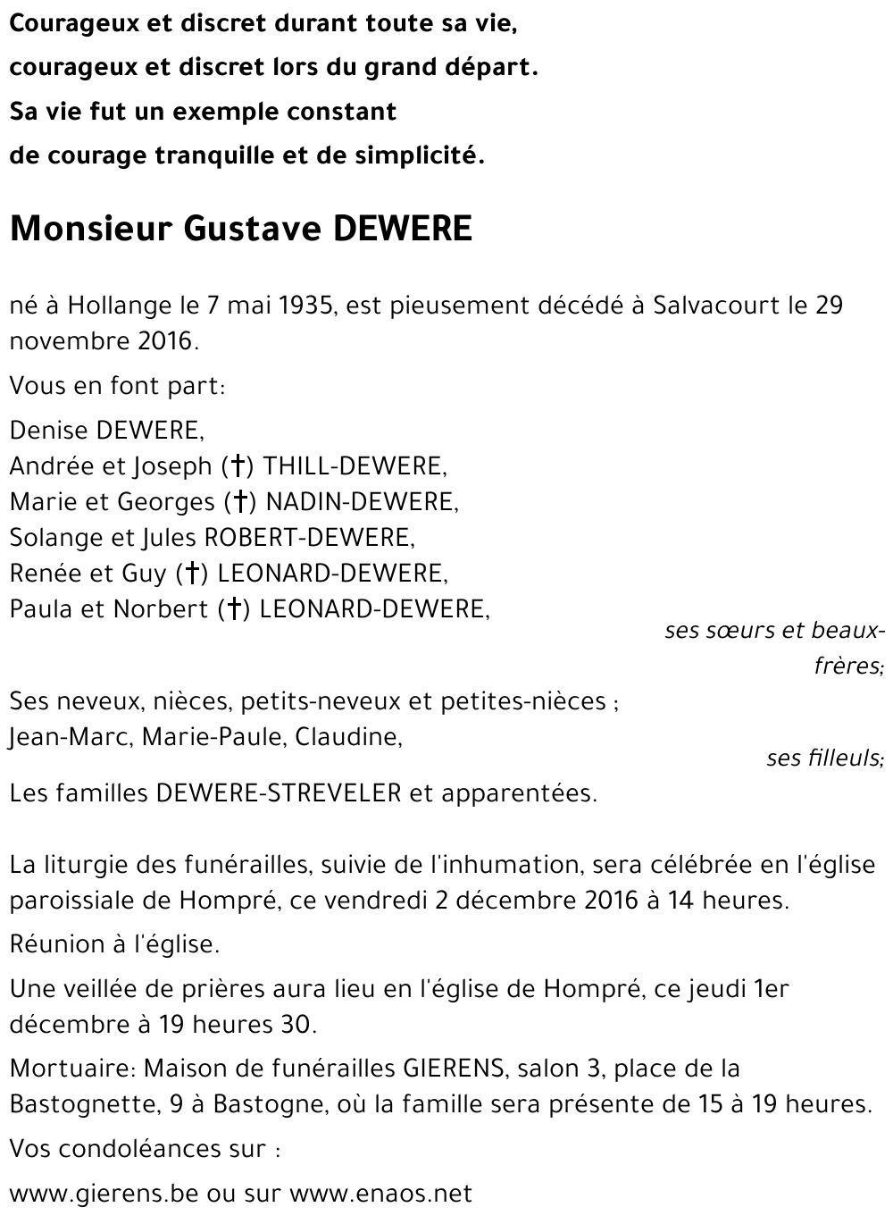 Gustave DEWERE