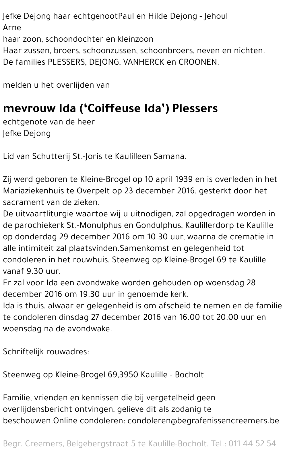 Ida Plessers