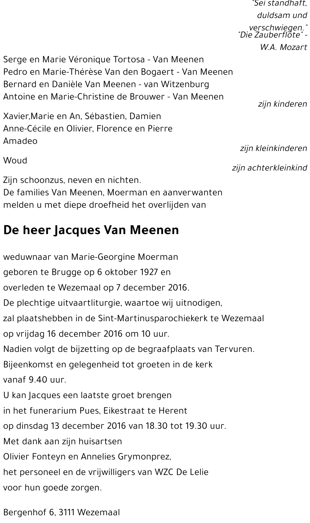 Jacques Van Meenen