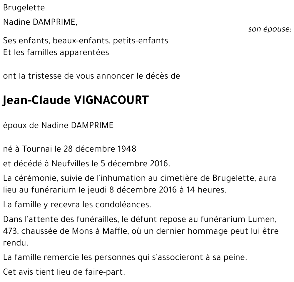 Jean-Claude VIGNACOURT