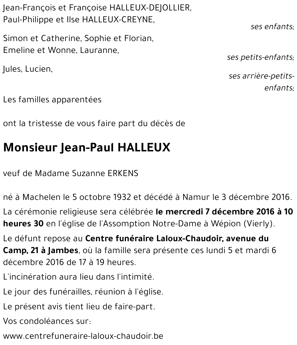 Jean-Paul HALLEUX