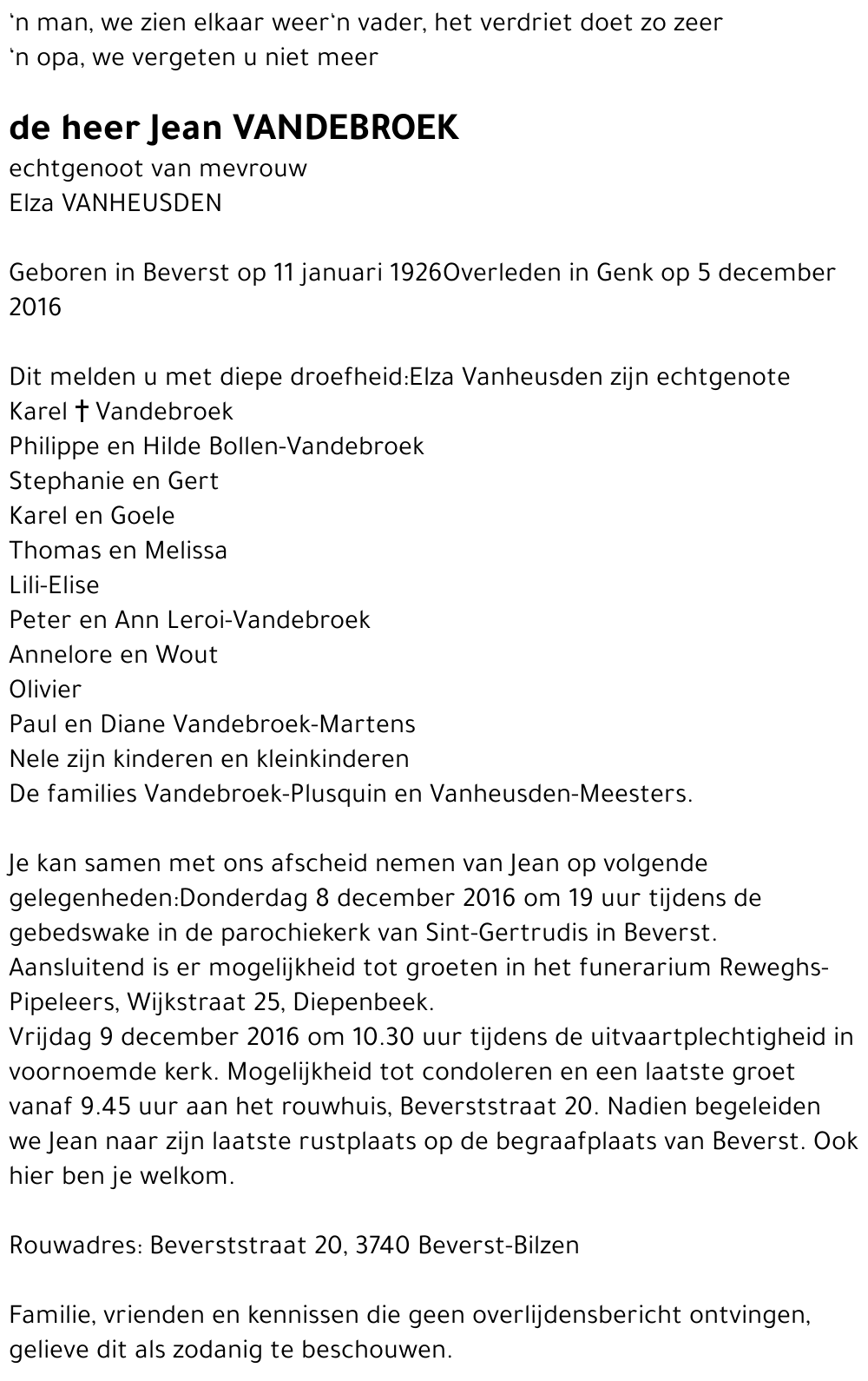Jean Vandebroek