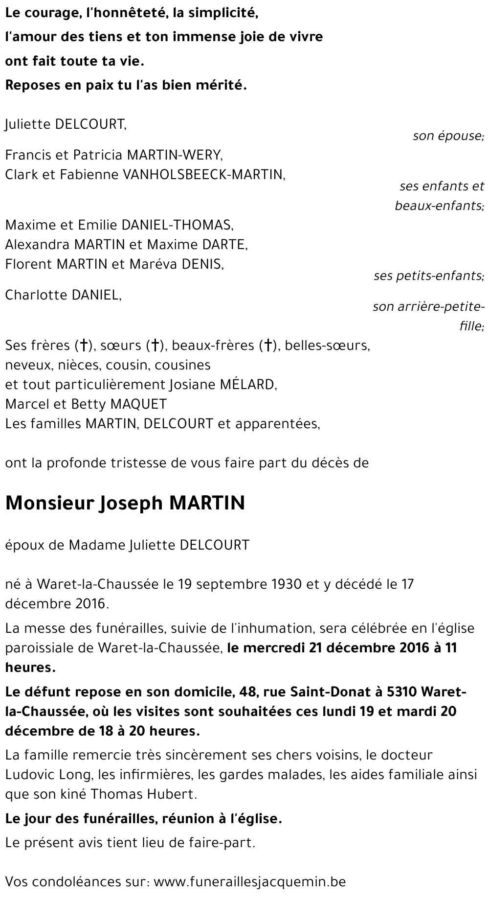 Joseph MARTIN