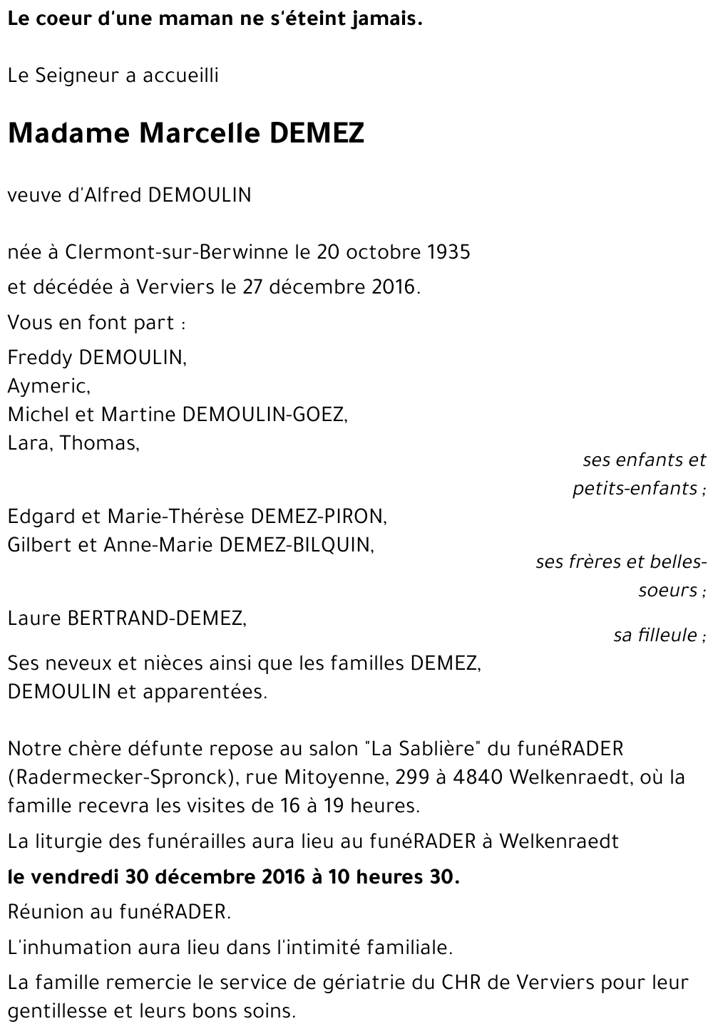 Marcelle DEMEZ