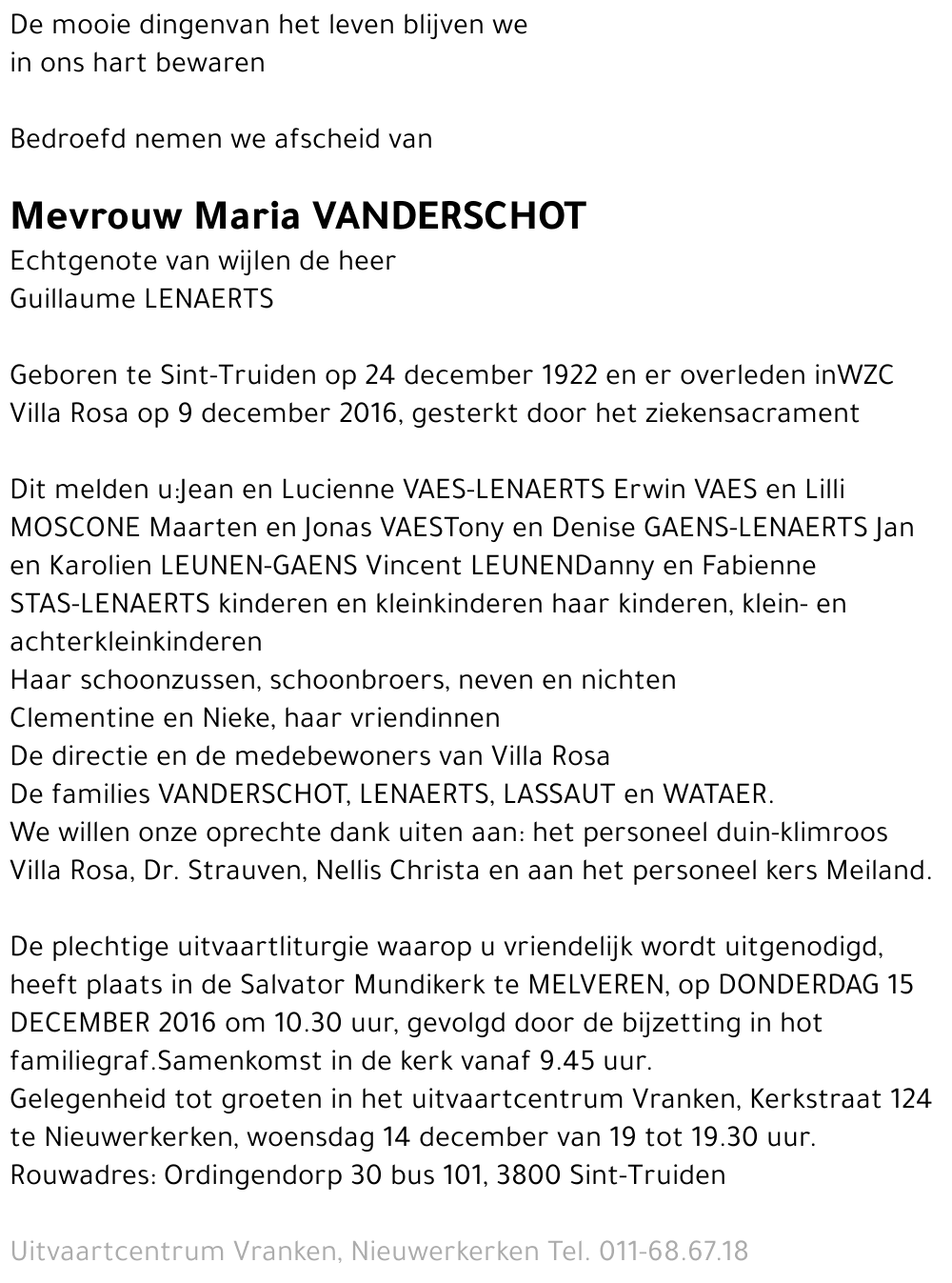 Maria Vanderschot