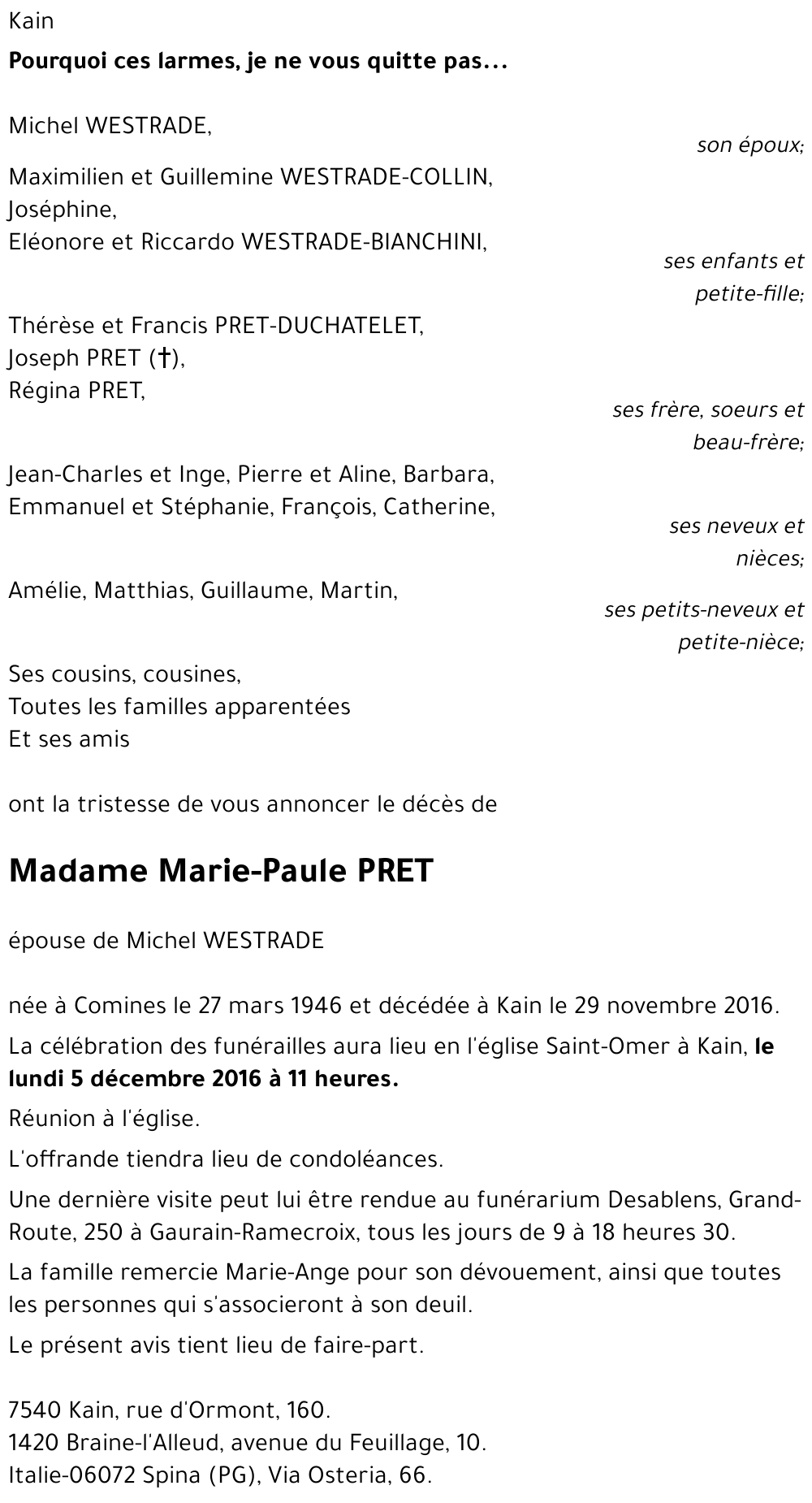 Marie-Paule PRET