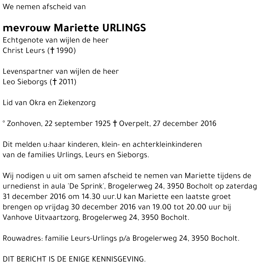 Mariette Urlings