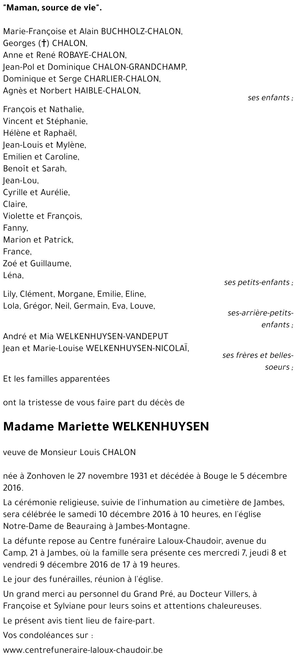 Mariette WELKENHUYSEN