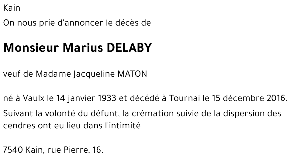 Marius DELABY