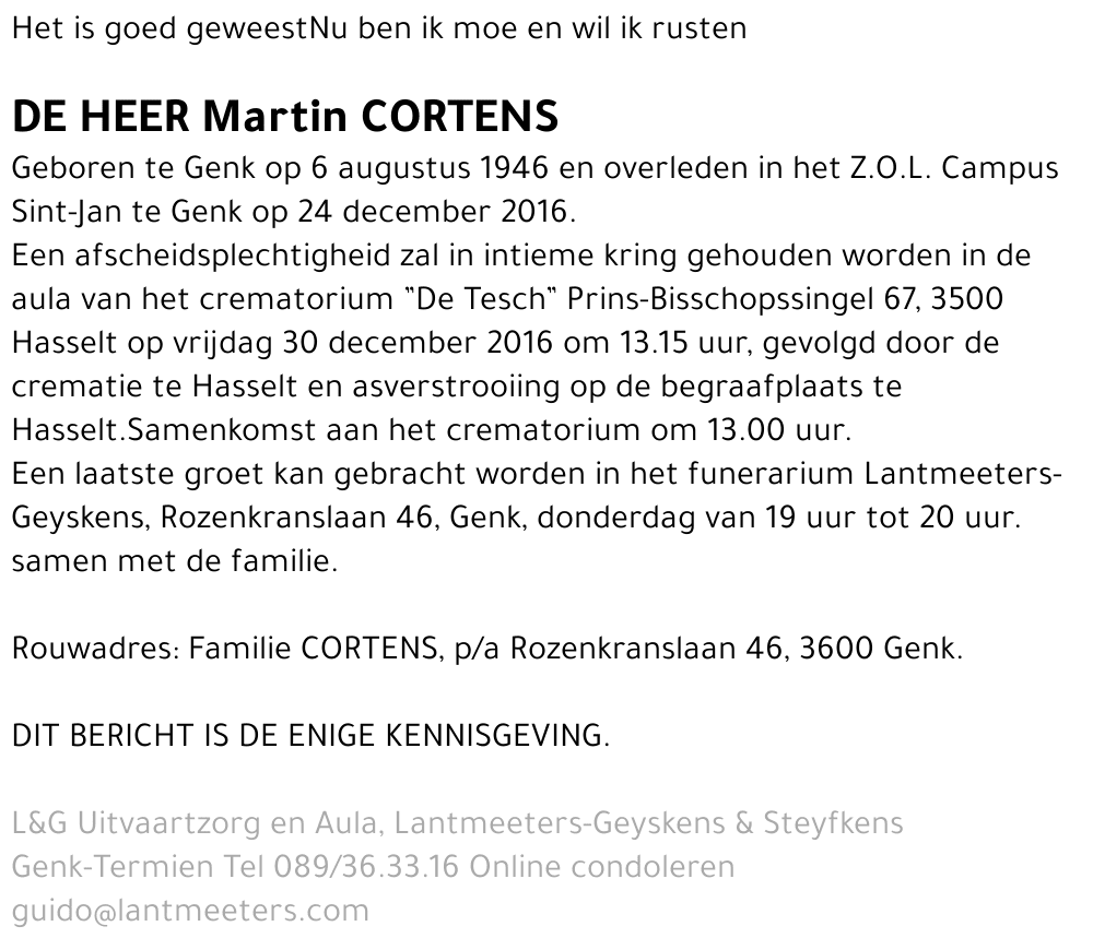 Martin CORTENS
