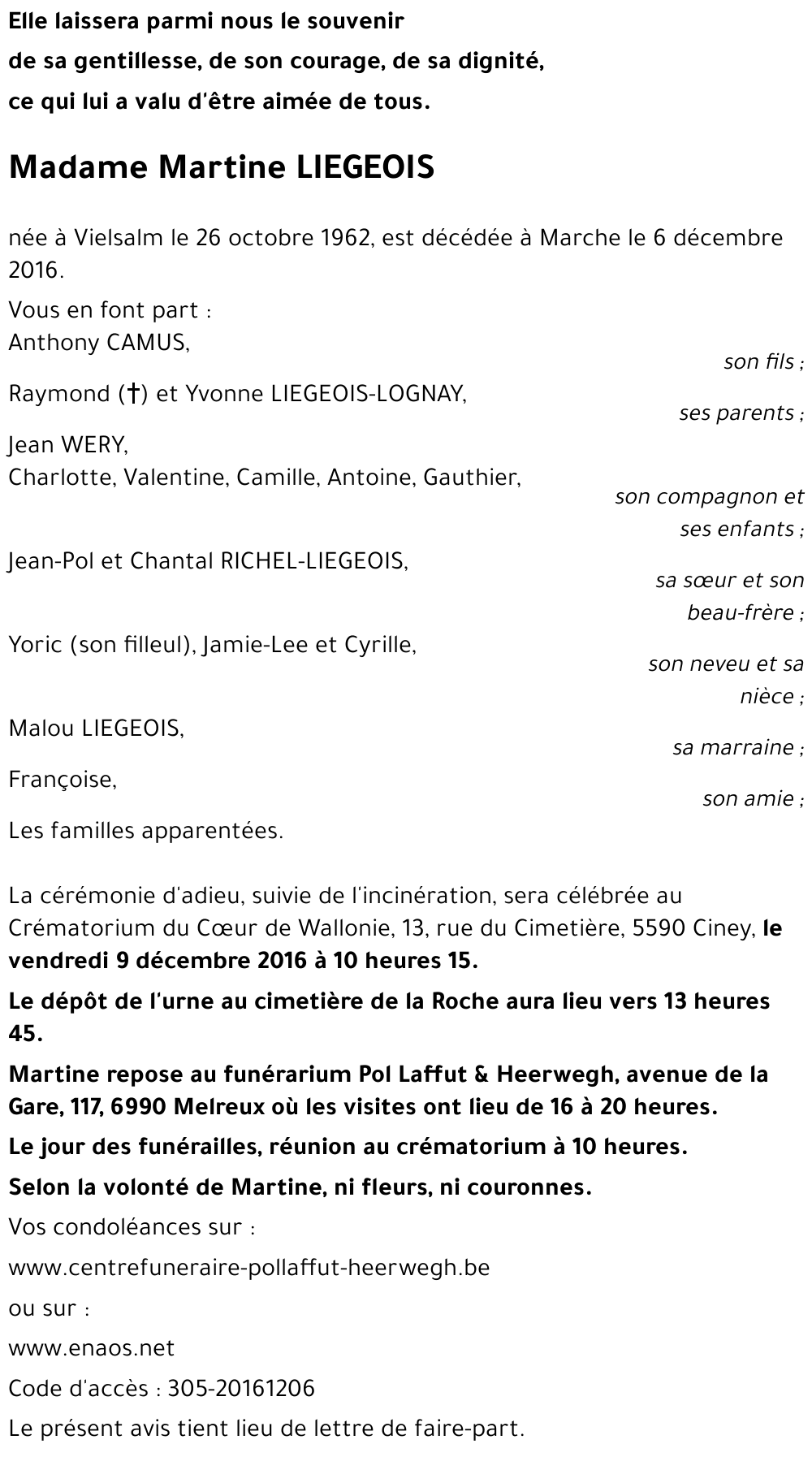 Martine LIEGEOIS