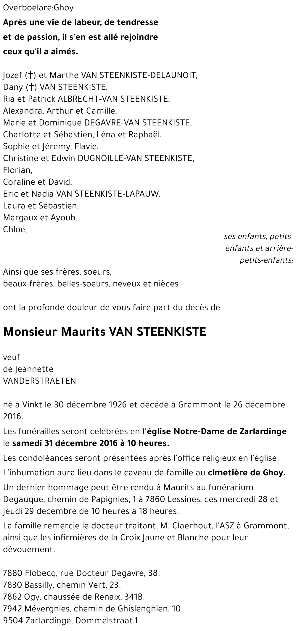 Maurits Van Steenkiste