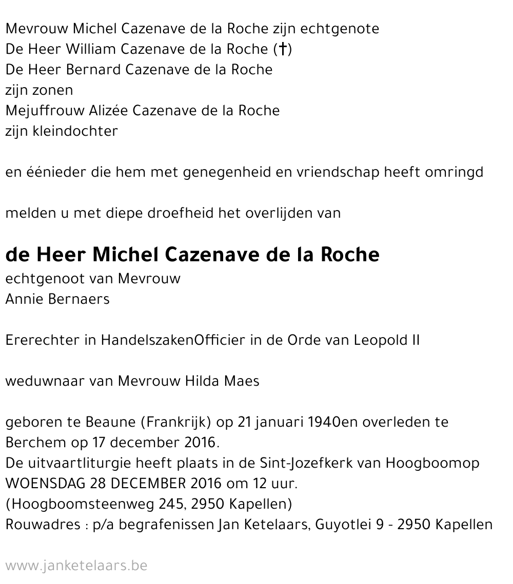 Michel Cazenave de la Roche