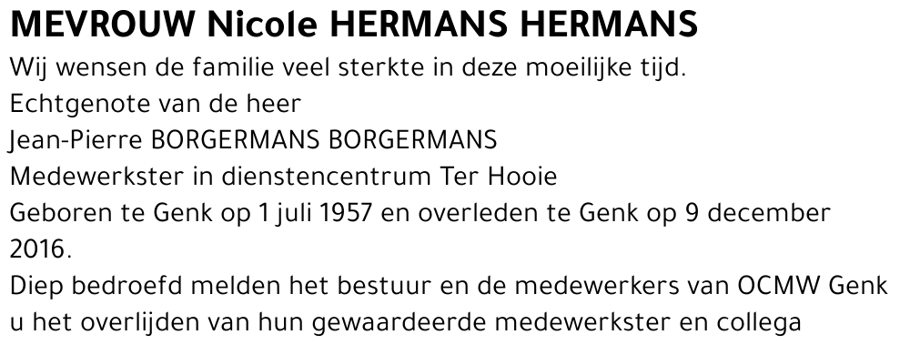 Nicole HERMANS