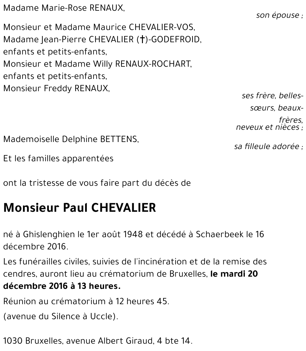 Paul CHEVALIER