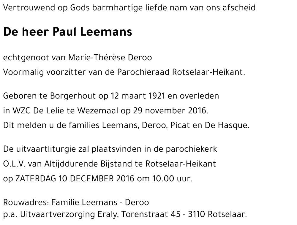 Paul Leemans