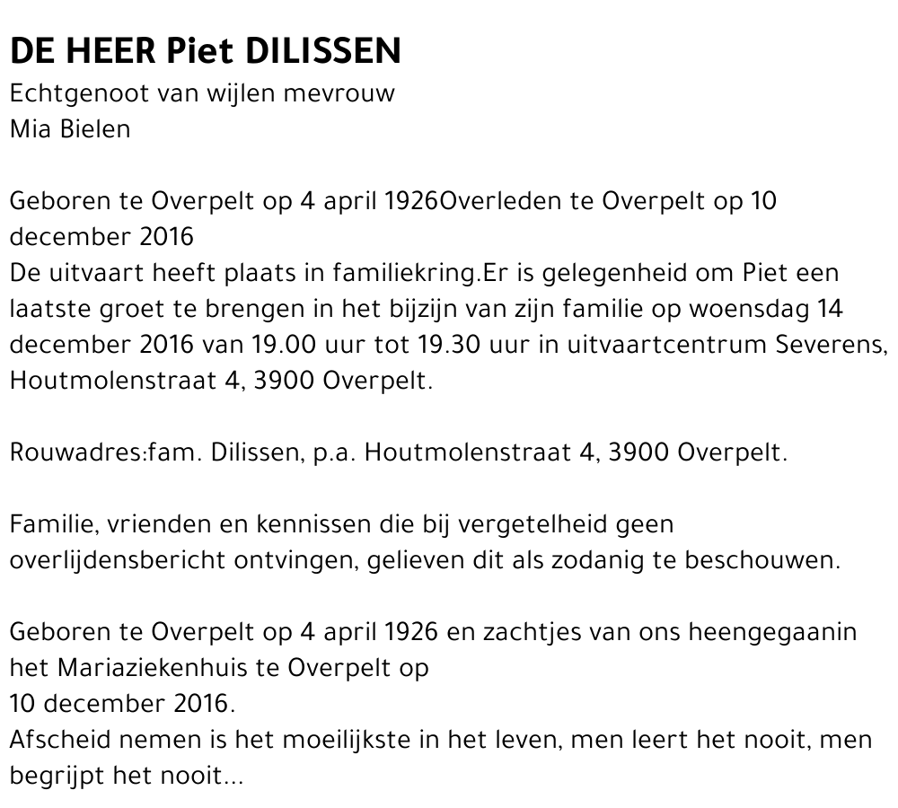 Piet Dilissen