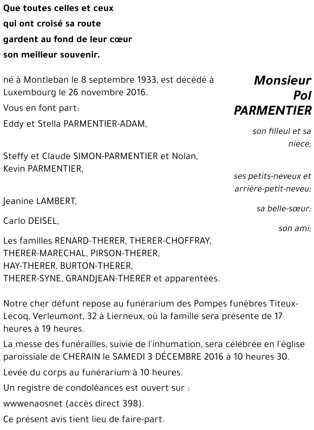 Pol PARMENTIER
