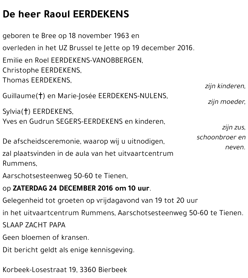 Raoul EERDEKENS
