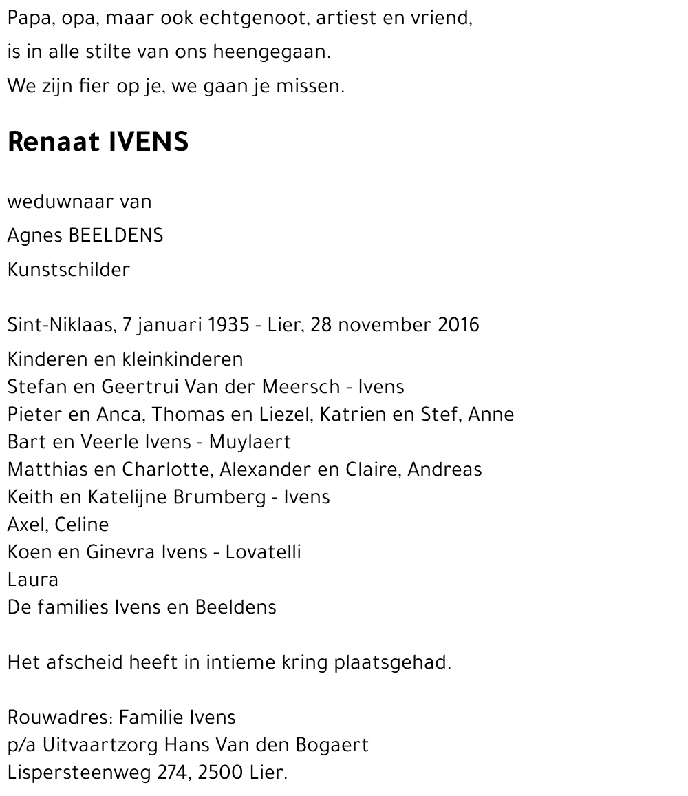 Renaat IVENS