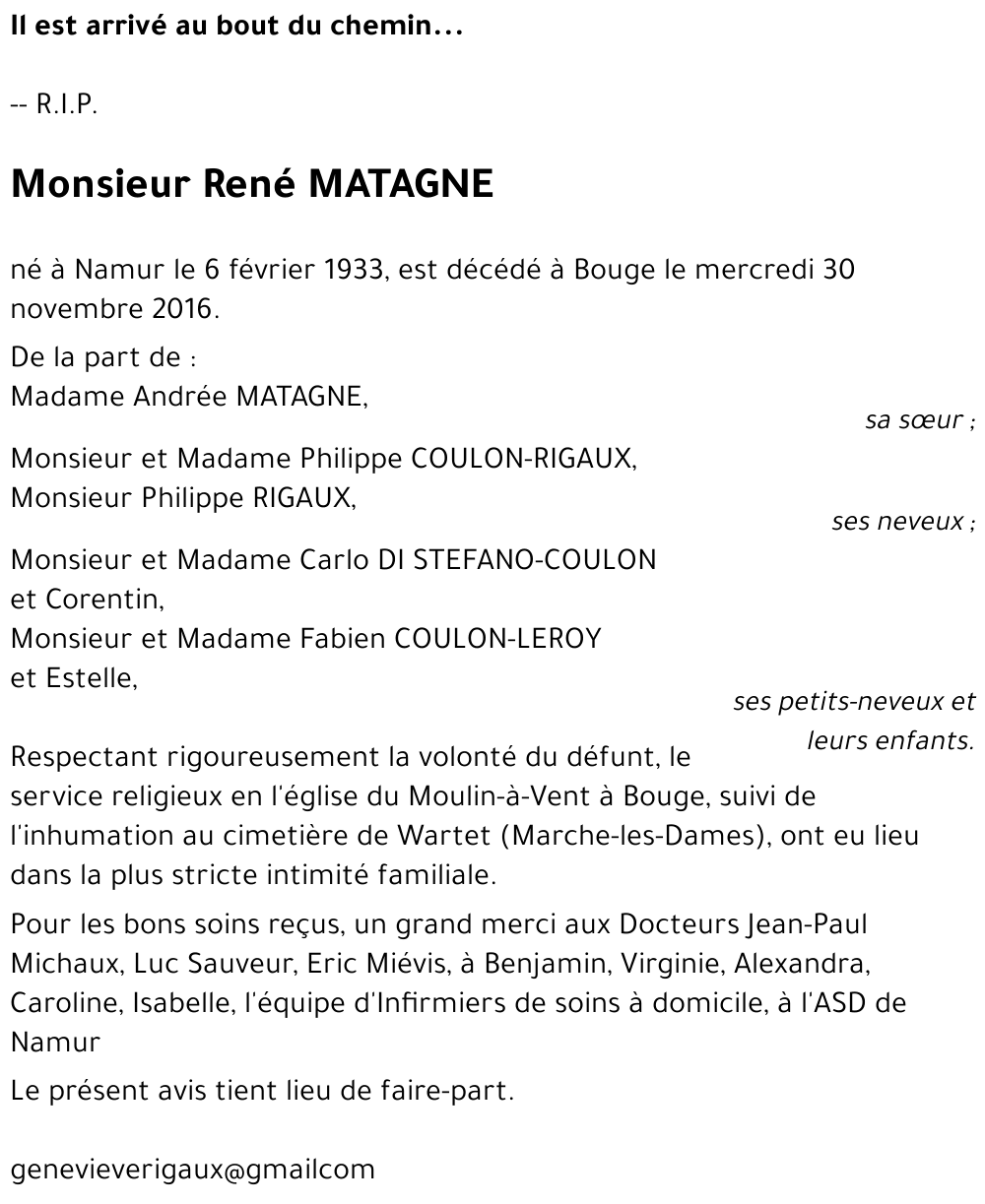 René MATAGNE