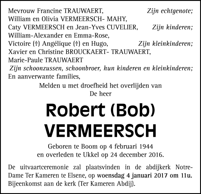 Robert VERMEERSCH