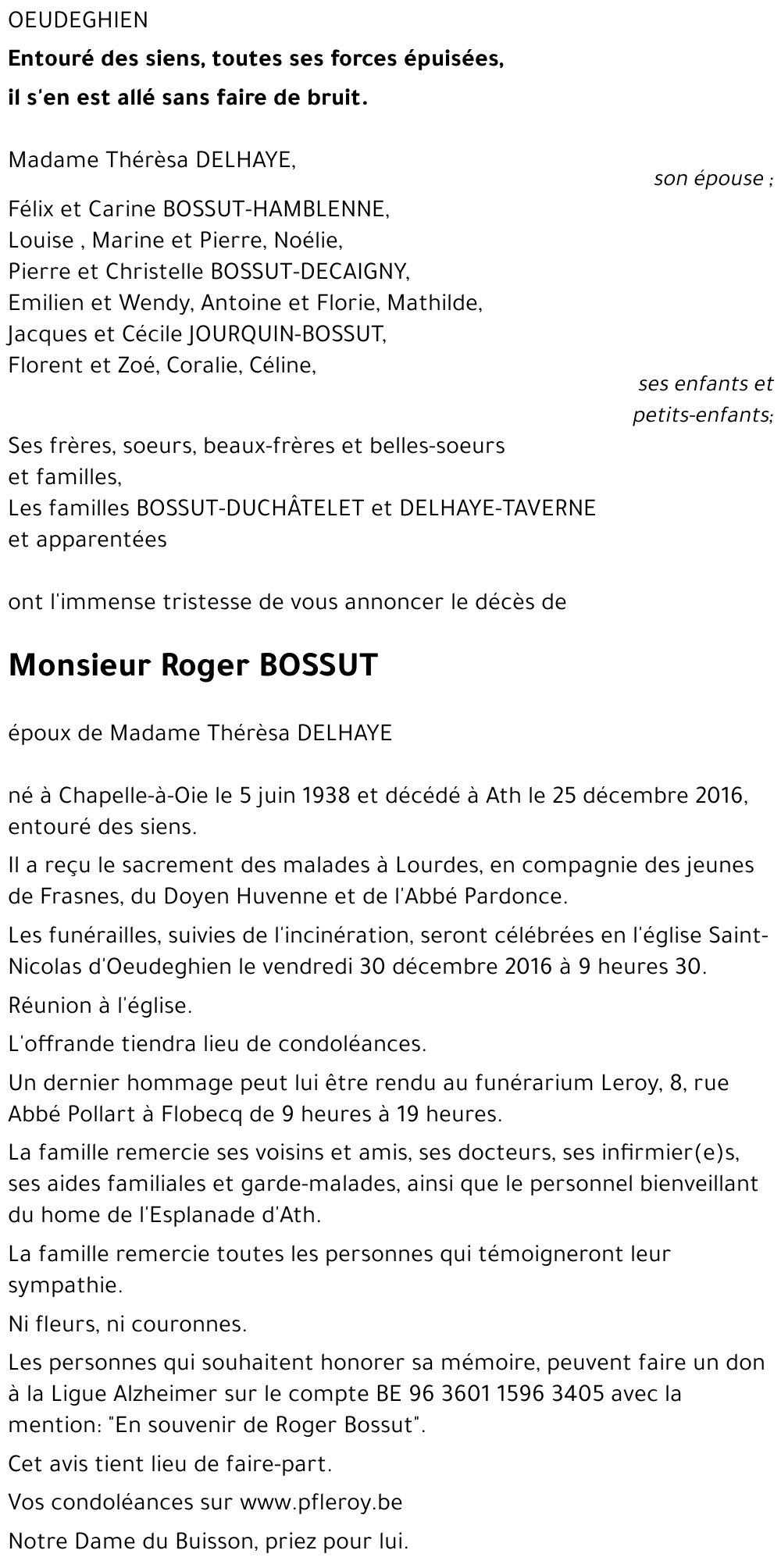 Roger BOSSUT