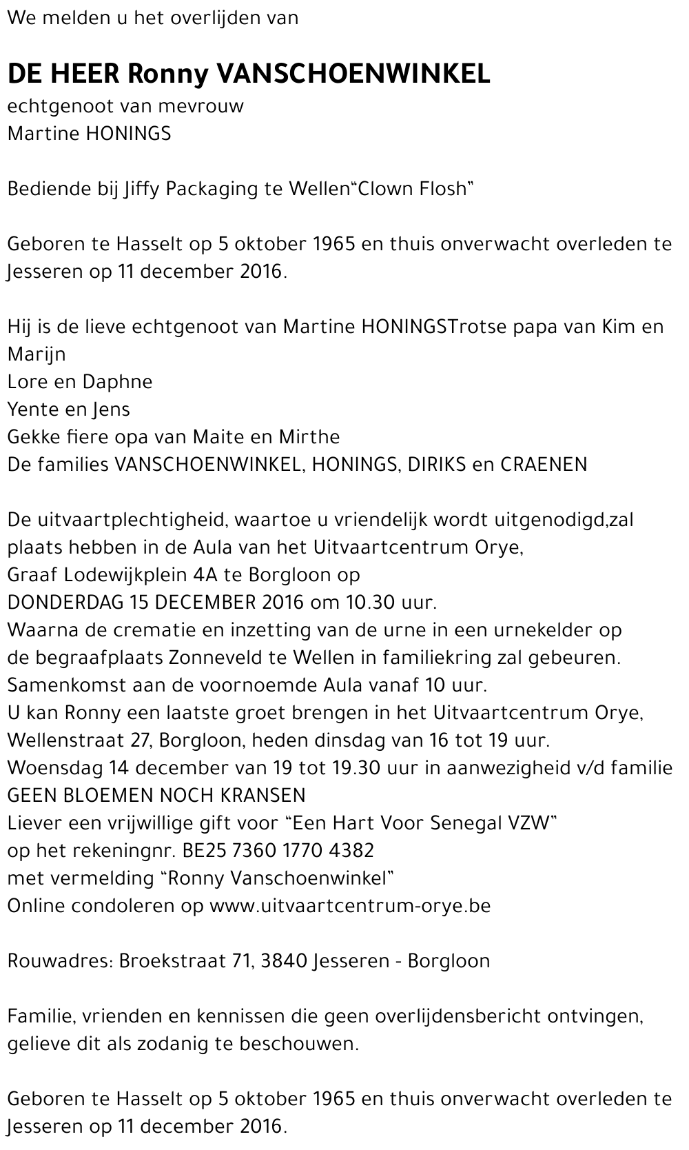 Ronny Vanschoenwinkel