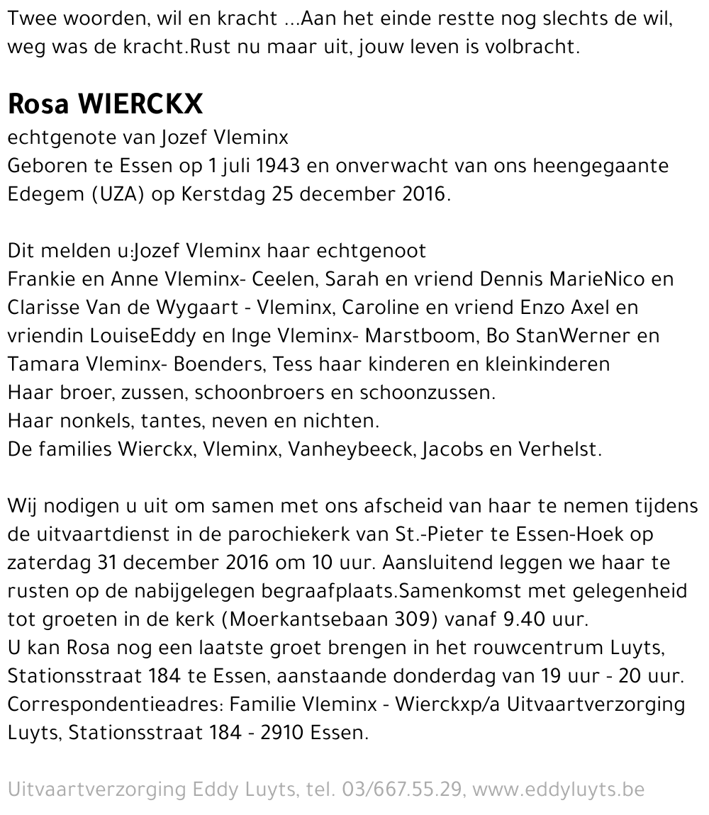 Rosa Wierckx