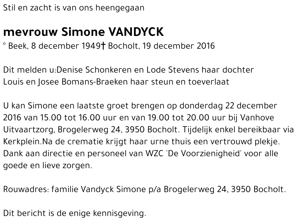 Simone Vandyck