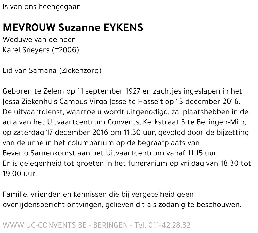 Suzanne Eykens