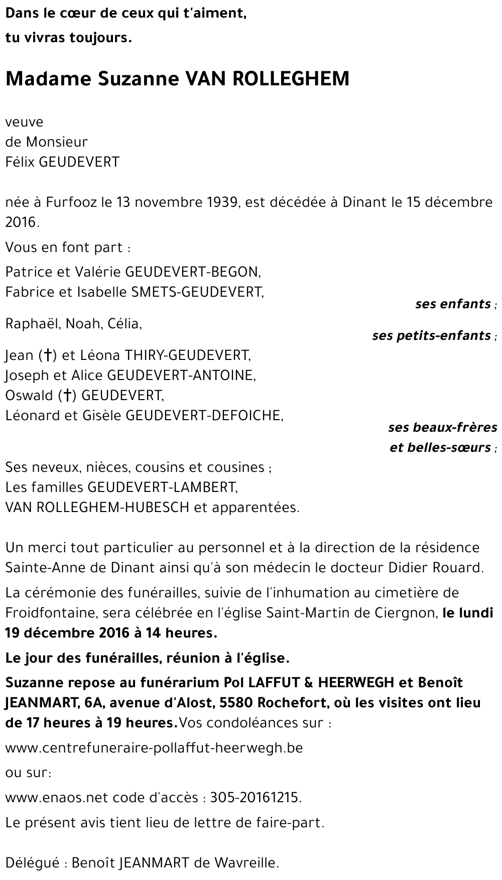 Suzanne VAN ROLLEGHEM