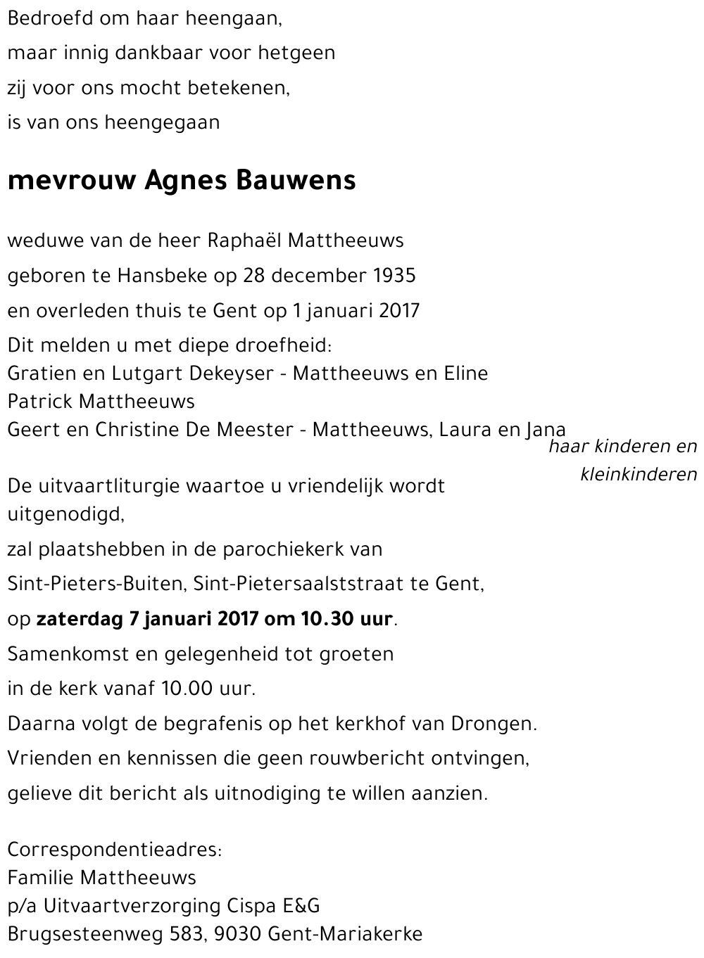 Agnes Bauwens