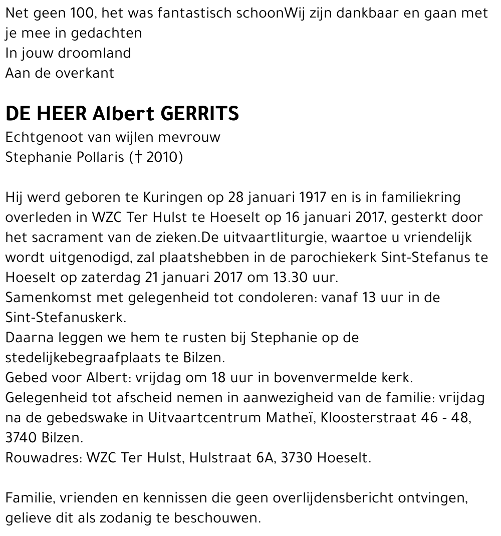 Albert GERRITS
