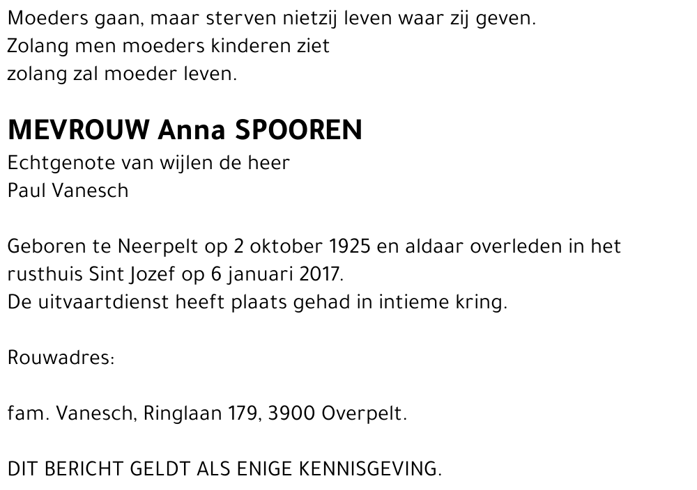 Anna Spooren