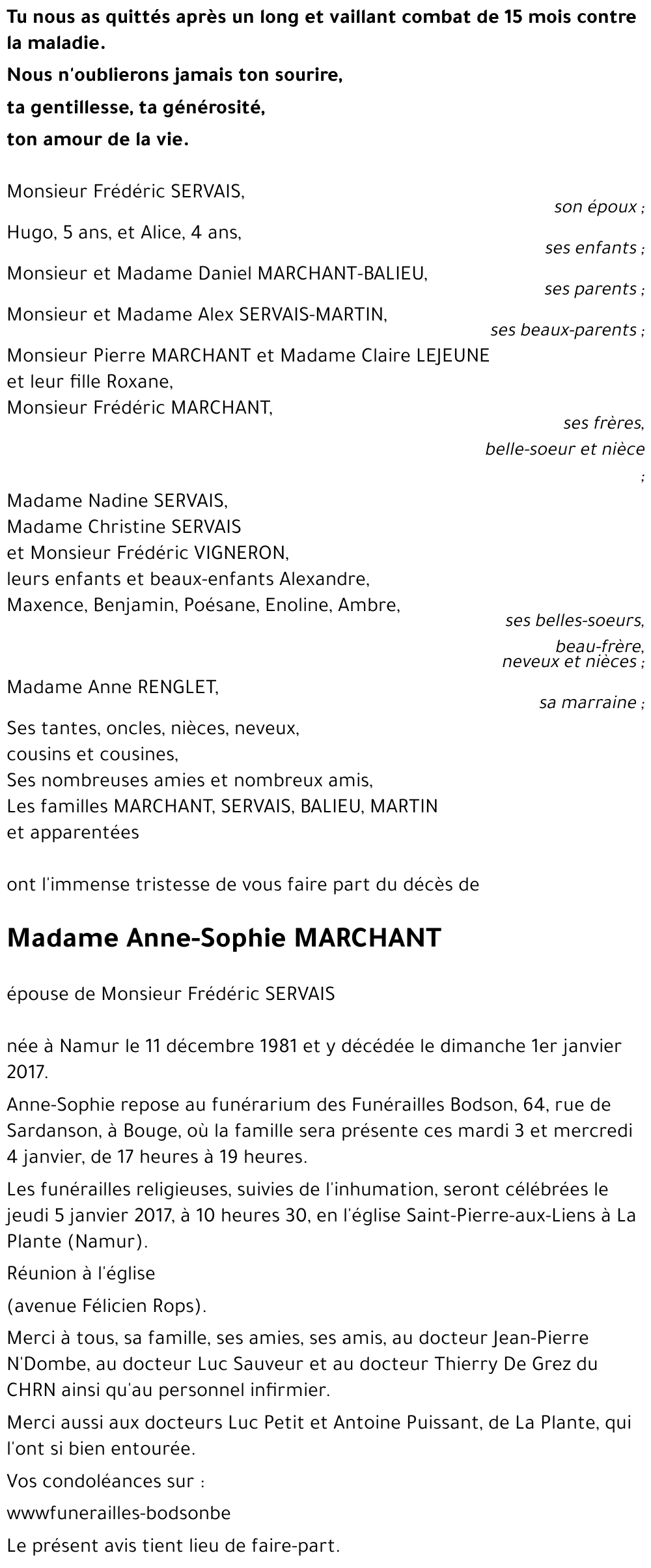 Anne-Sophie MARCHANT