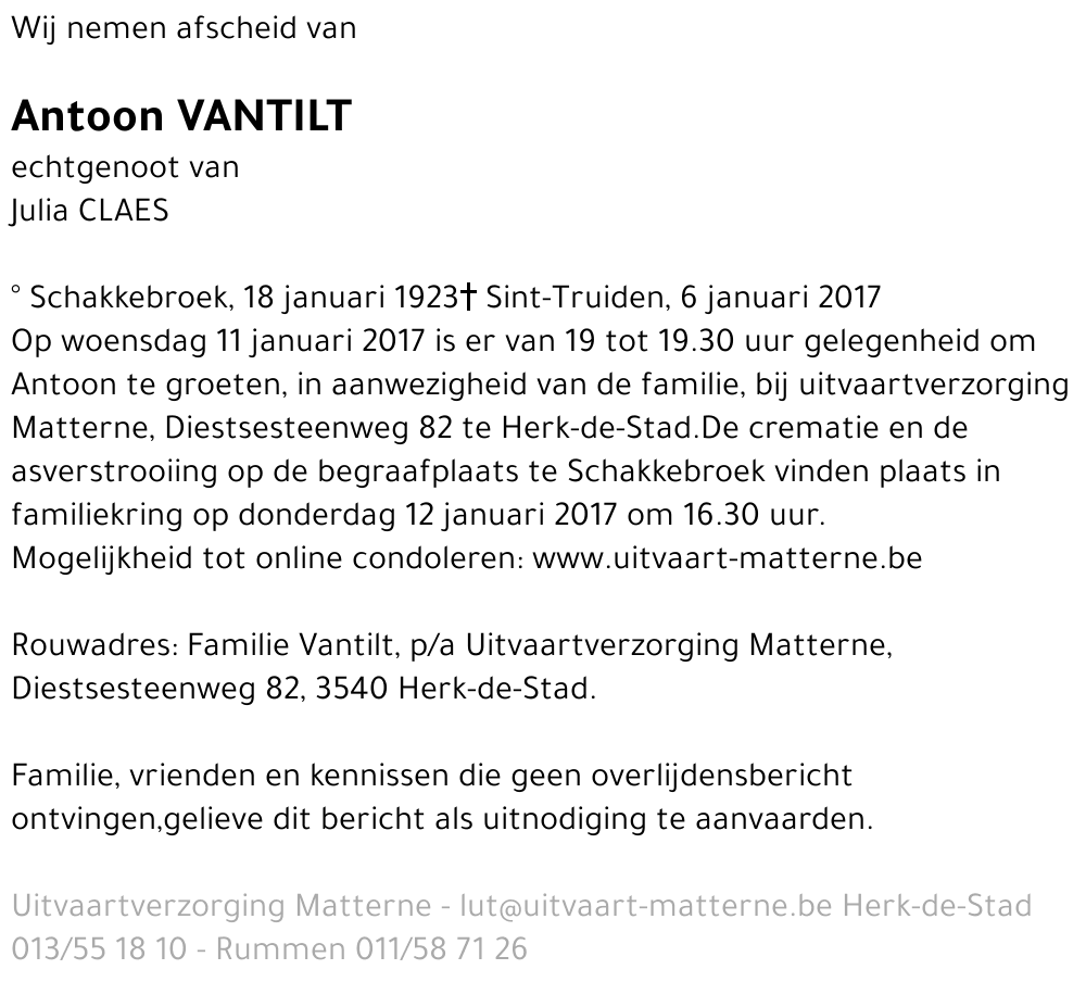 Antoon Vantilt