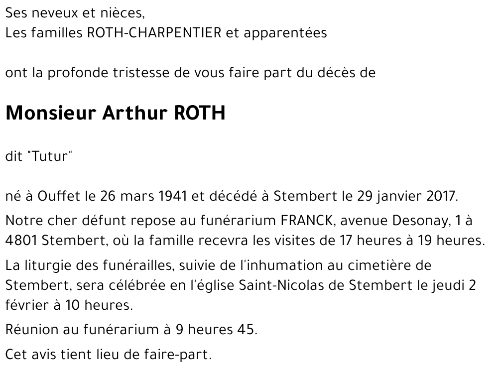 Arthur ROTH
