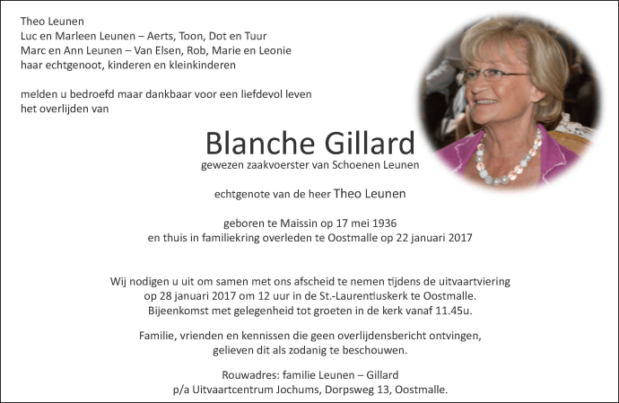 Blanche Gillard