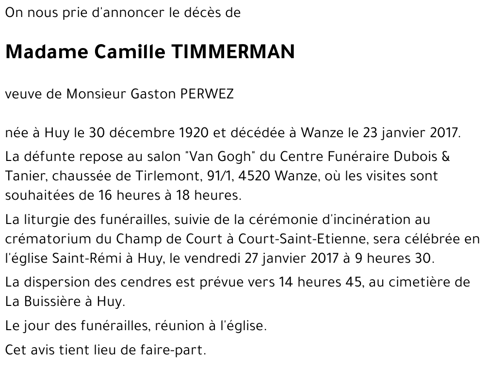 Camille TIMMERMAN