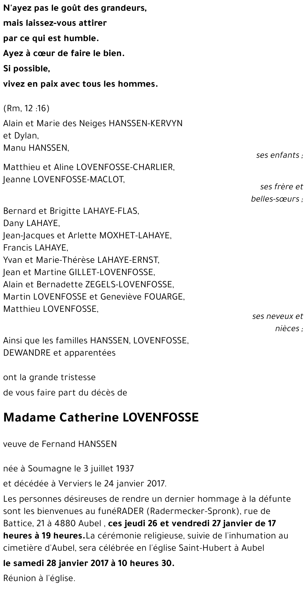 Catherine LOVENFOSSE