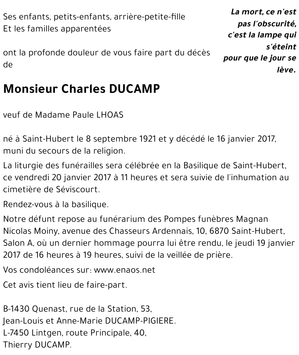 Charles DUCAMP
