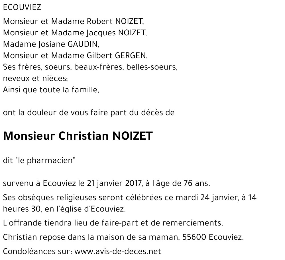 Christian NOIZET