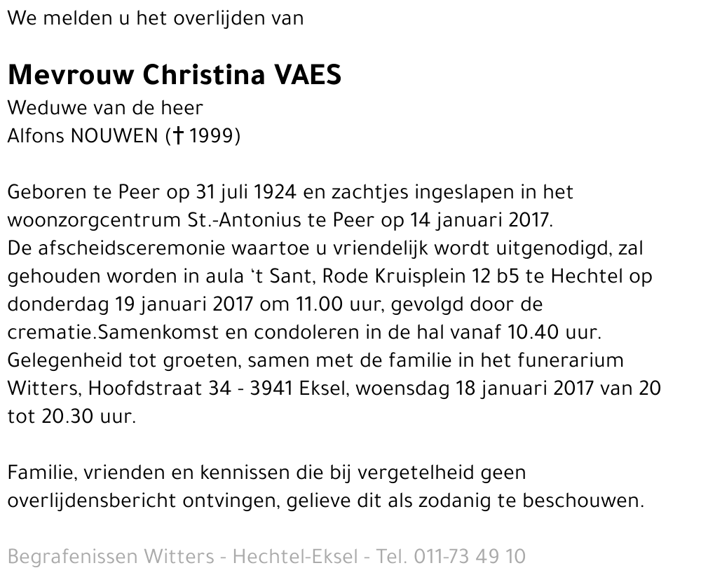Christina Vaes