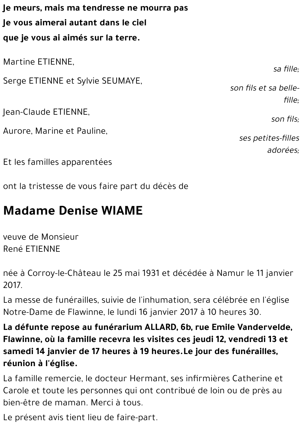 Denise WIAME