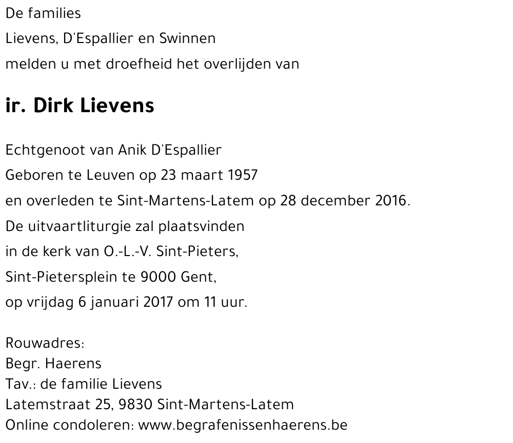 Dirk Lievens