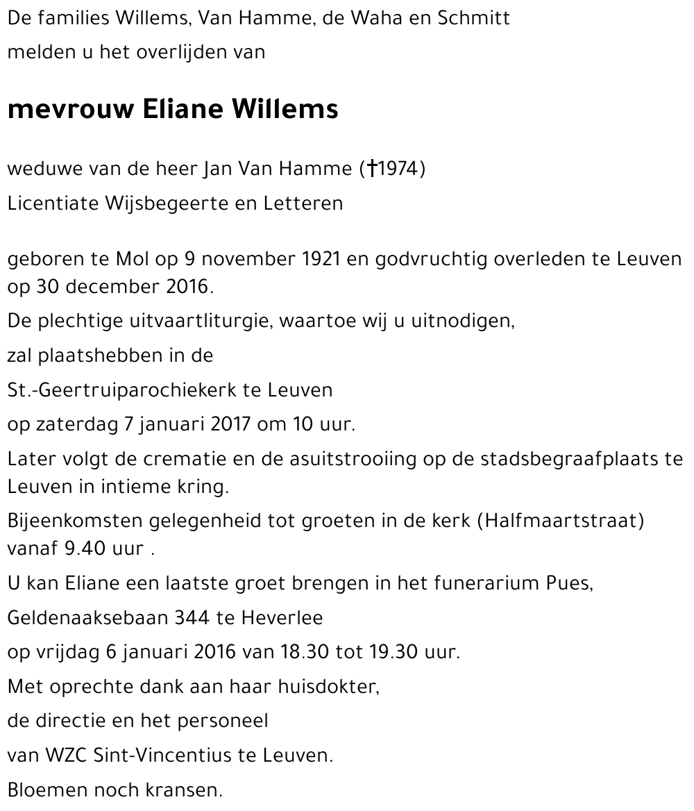 Eliane Willems